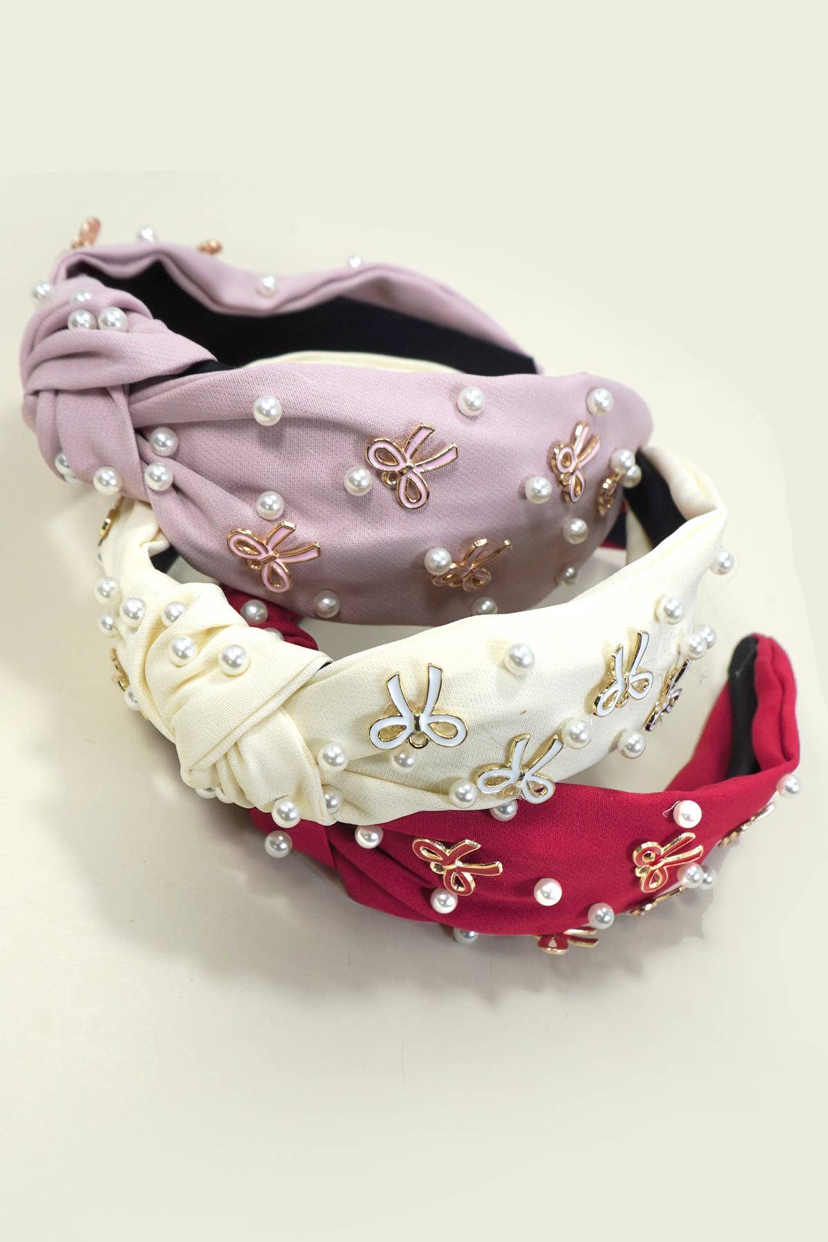 PEARL BOW HAIR BAND HEADBAND