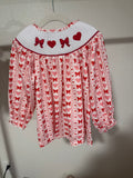 Red Heart Smocked
