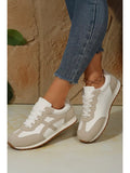 Oatmeal Lace Up Sneakers