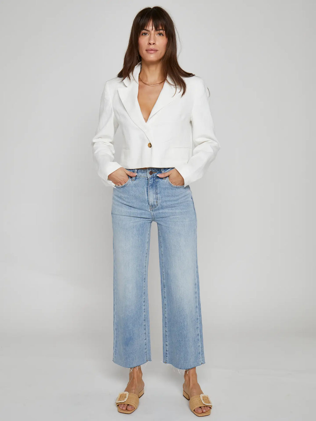 Ankle Crop High Rise Jean