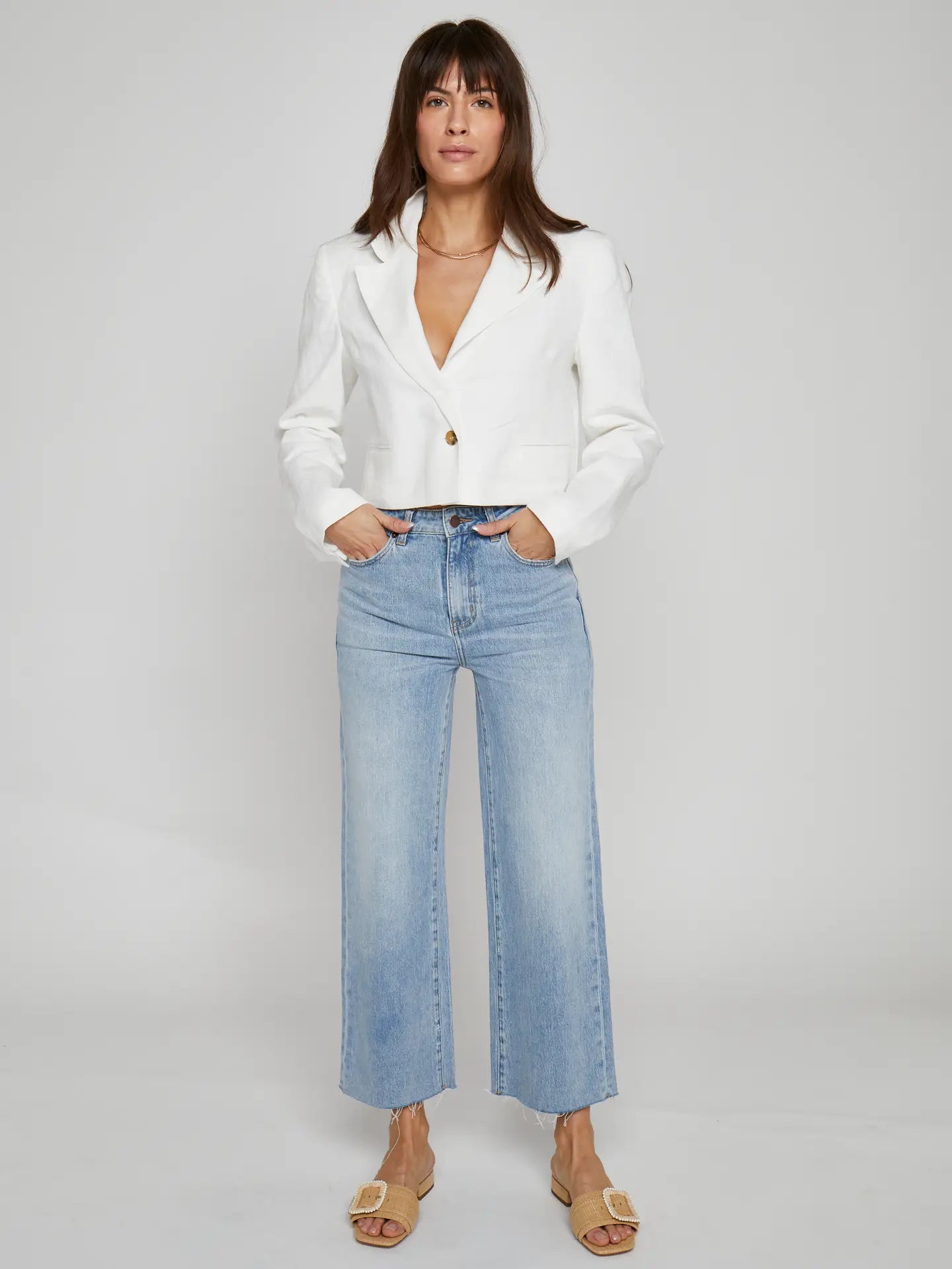 Ankle Crop High Rise Jean