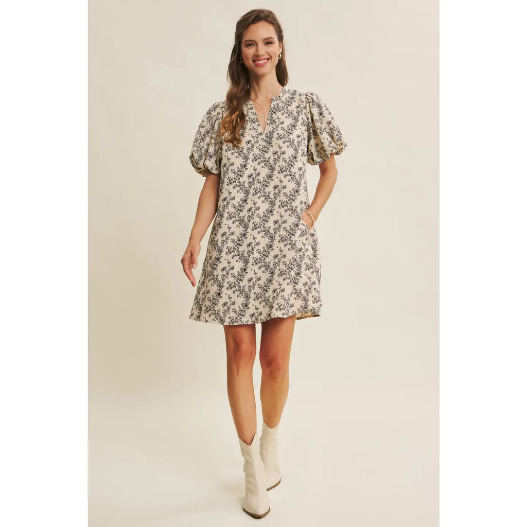 Textured Floral Mini